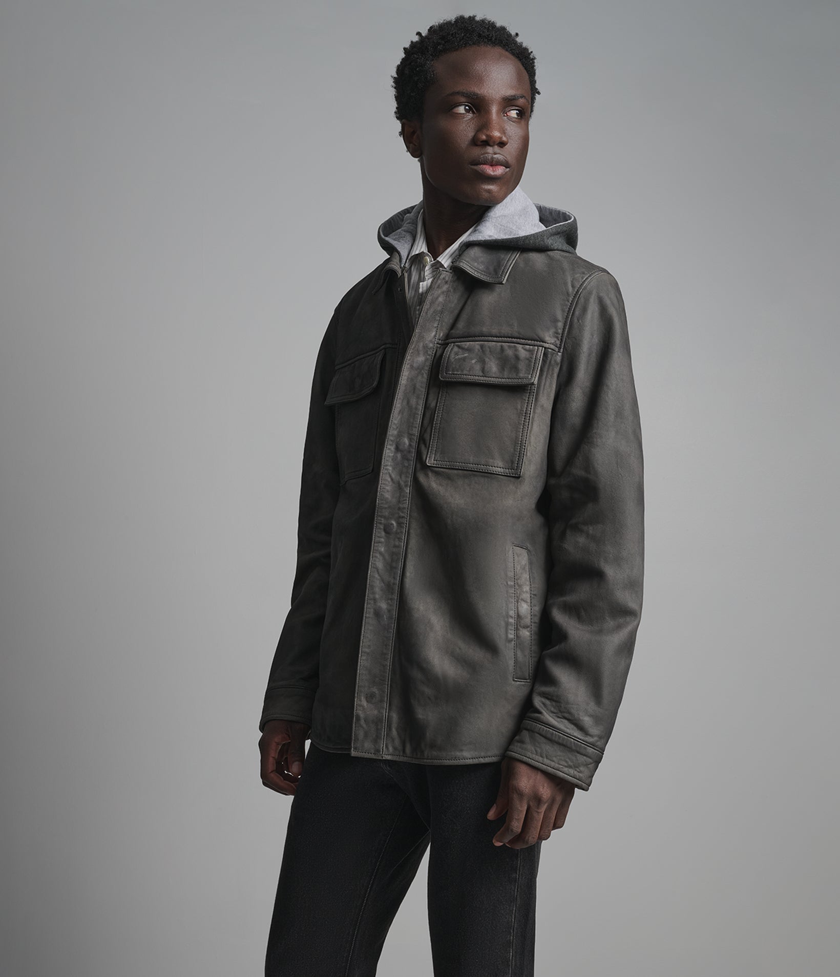 ATLAS HOODED VINTAGE SHIRT JACKET