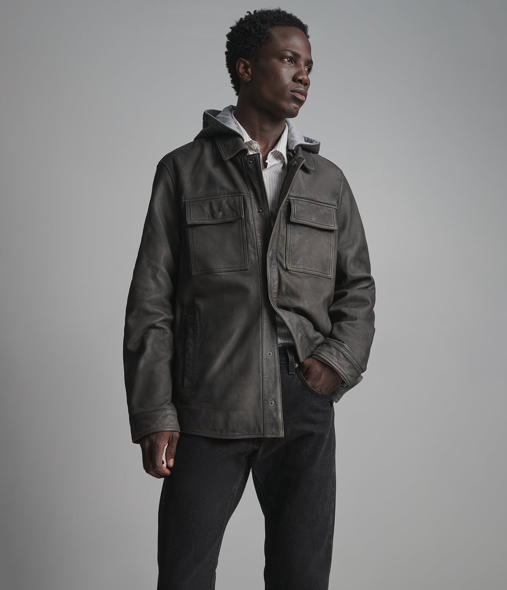 ATLAS HOODED VINTAGE SHIRT JACKET