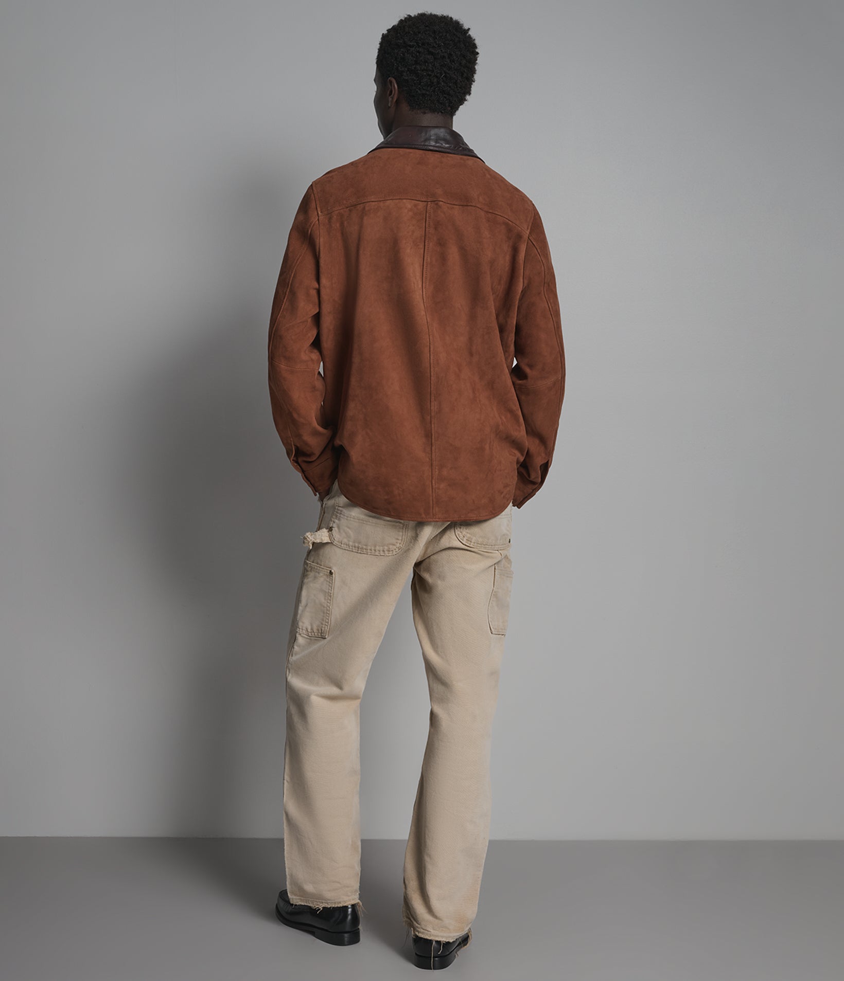 ZION COLOR-BLOCK VINTAGE SHIRT JACKET