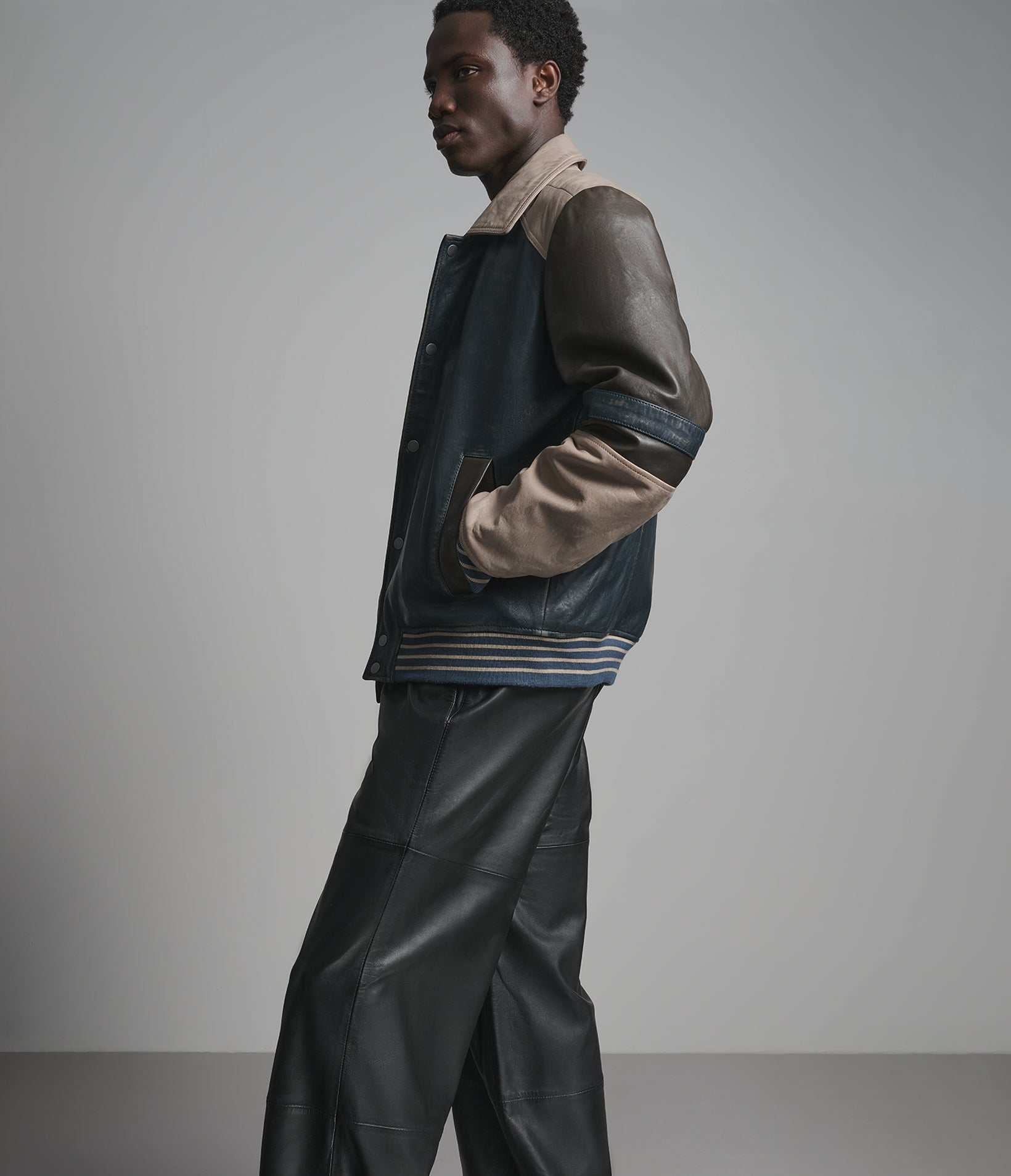 Bryson Leather Varsity Jacket