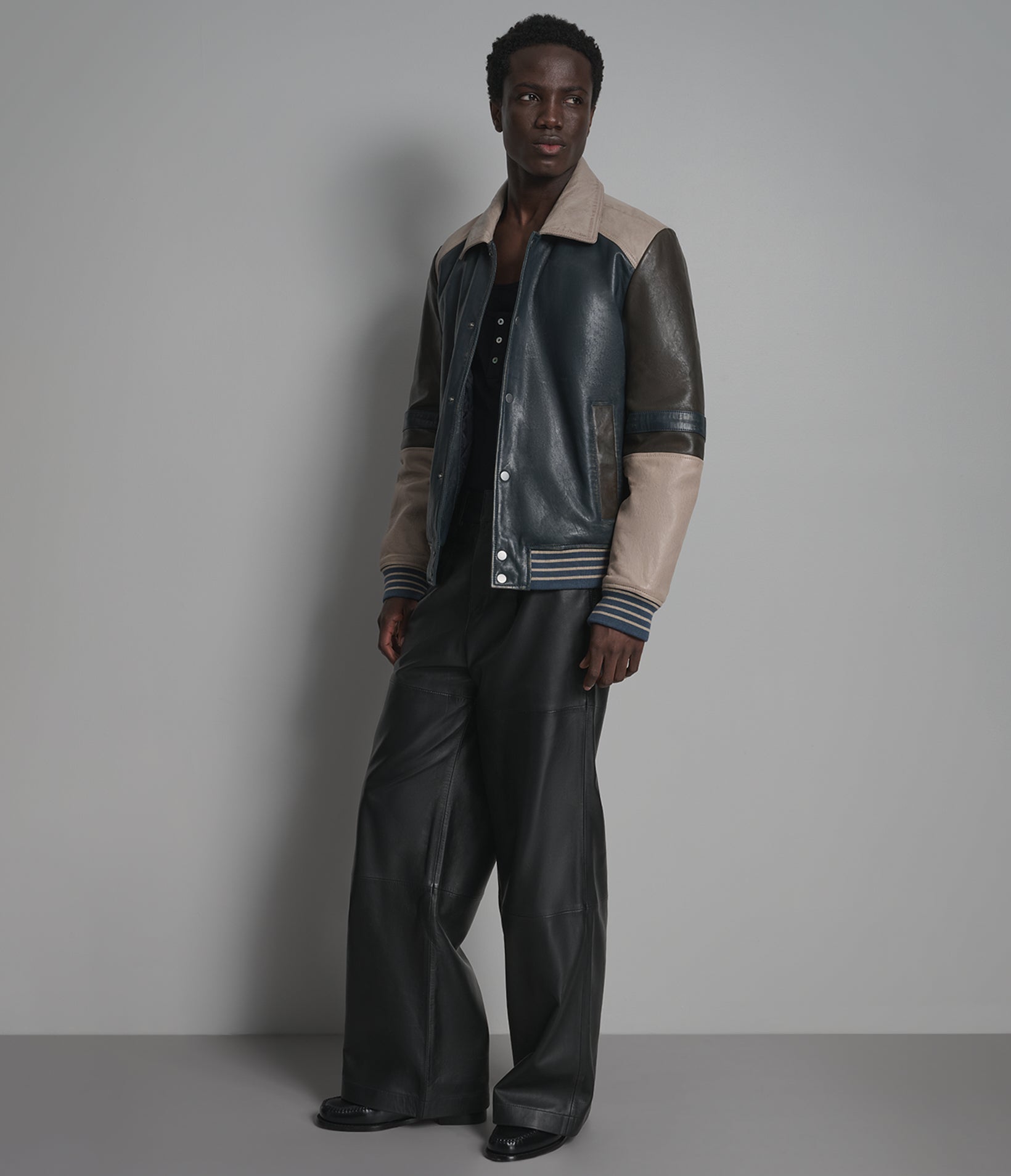 Bryson Leather Varsity Jacket