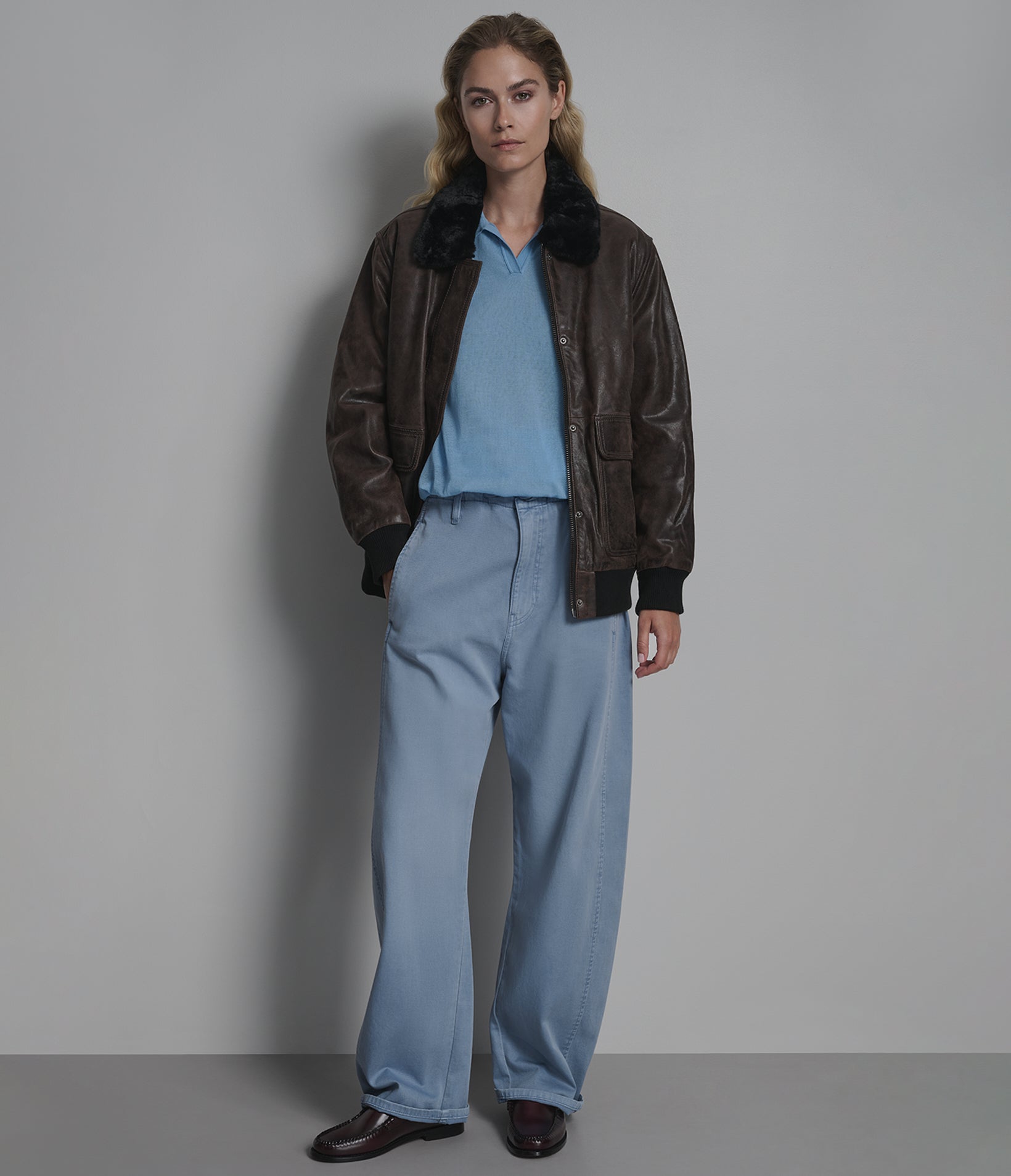 Everleigh Faux Fur Lined Bomber Jacket