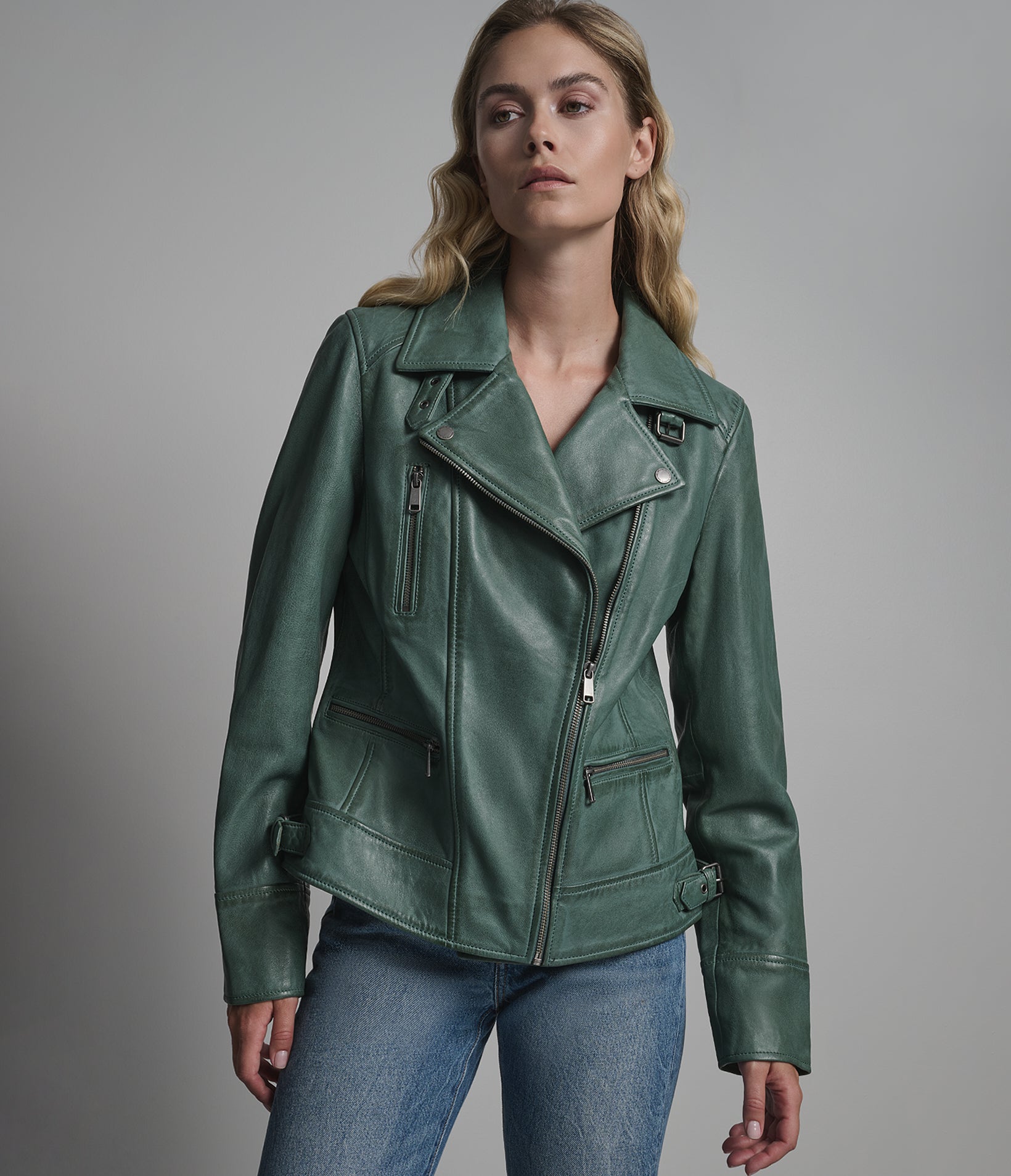 Marissa Asymmetric Moto Jacket