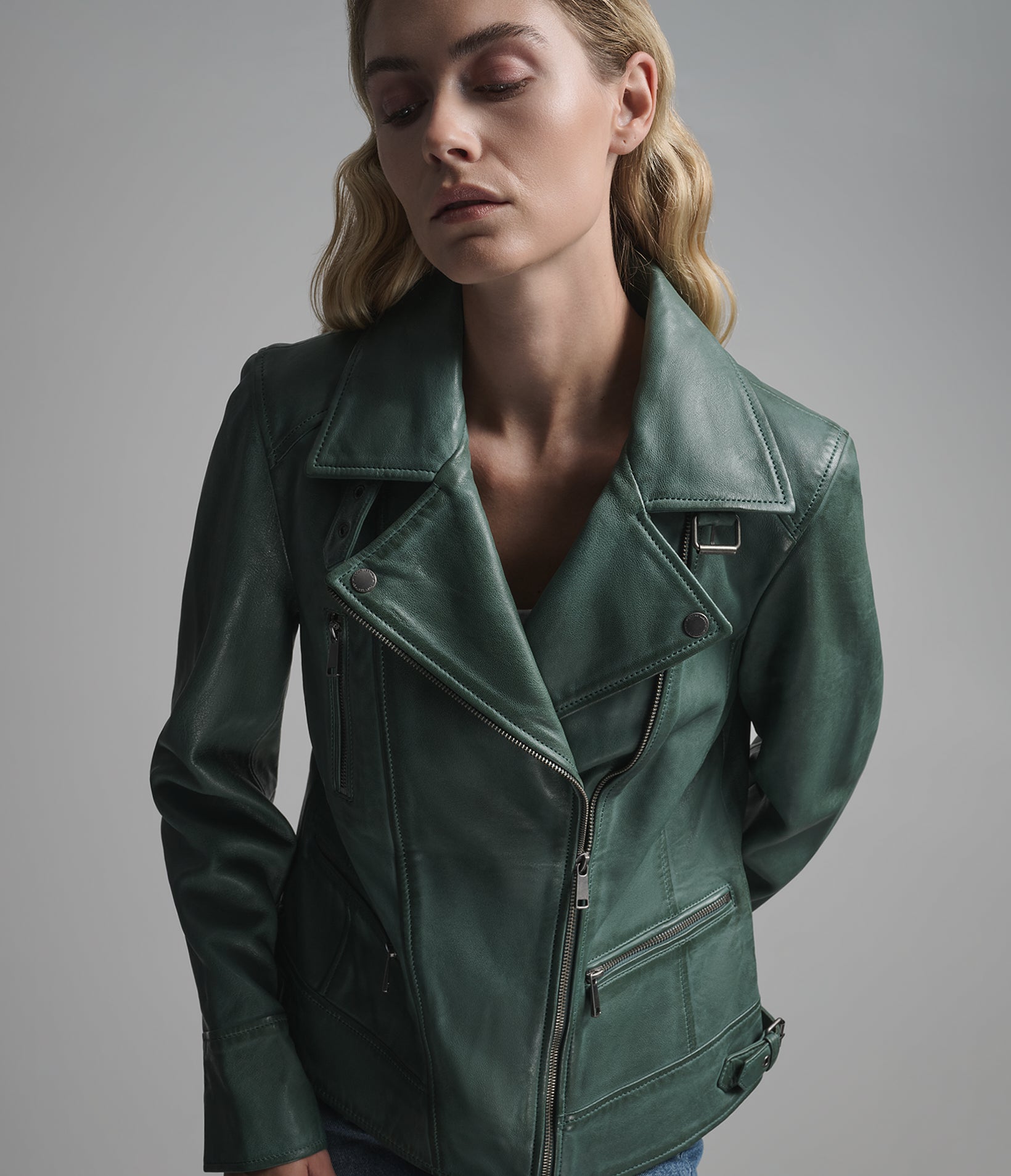Marissa Asymmetric Moto Jacket