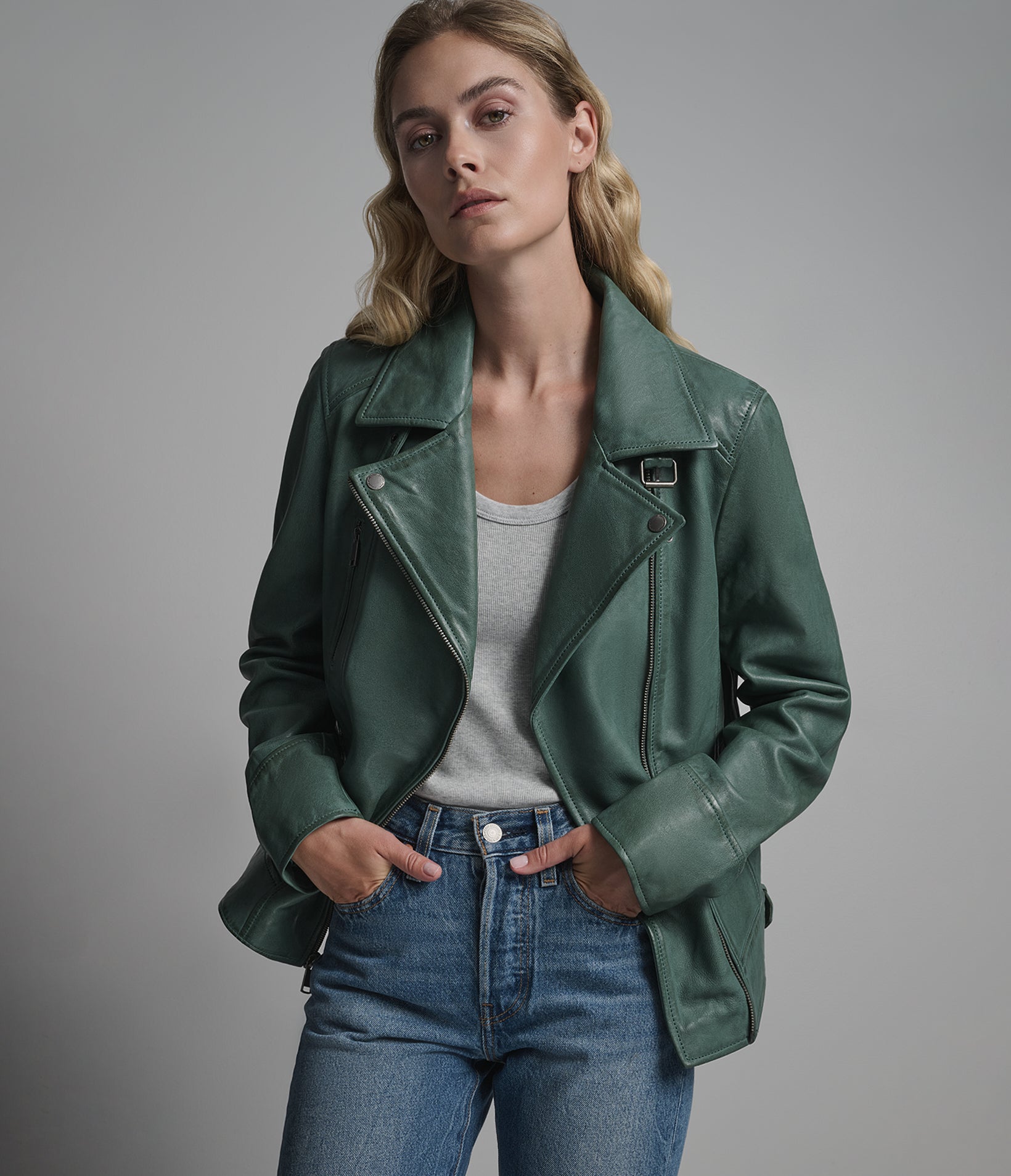 Marissa Asymmetric Moto Jacket