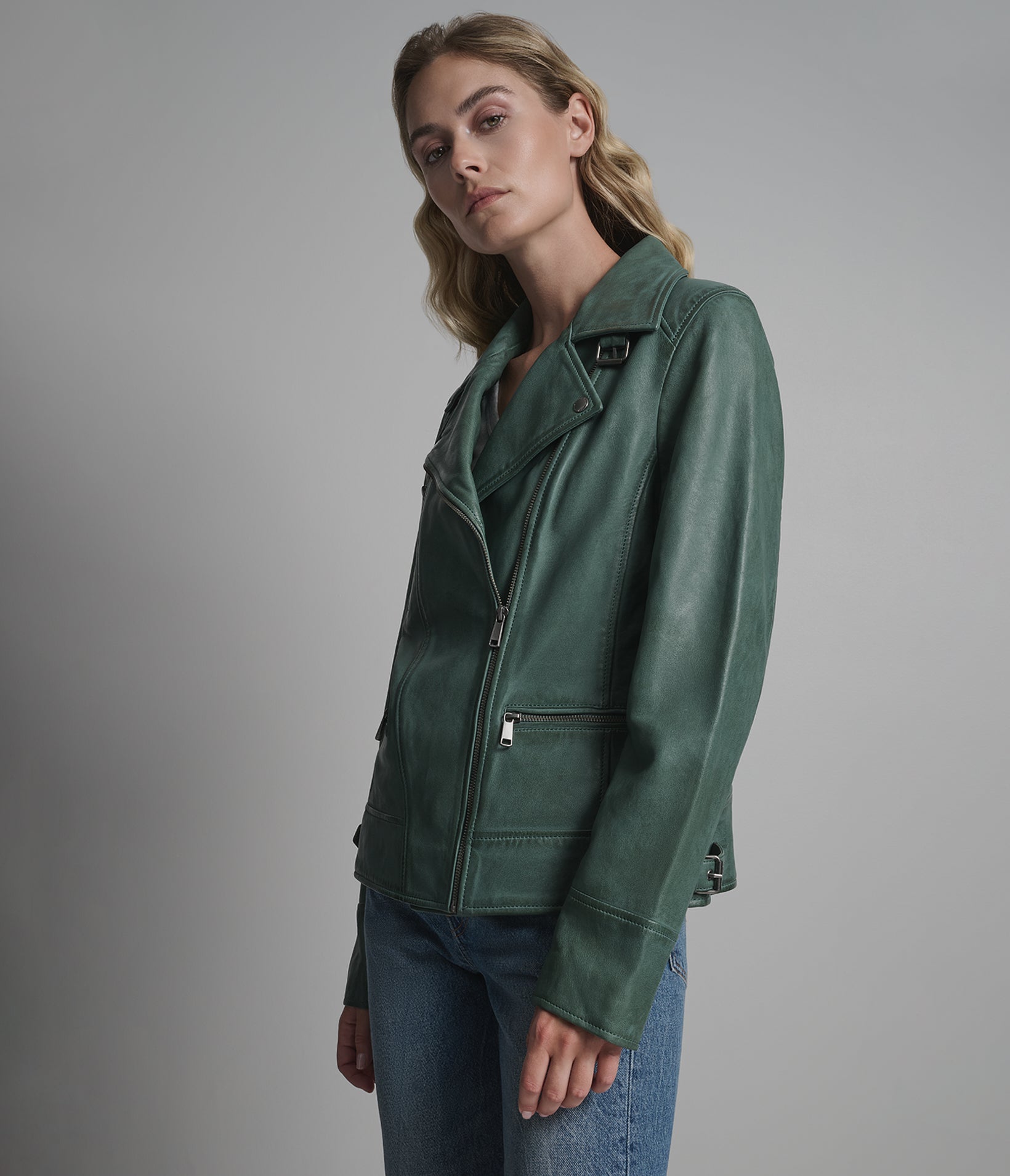 Marissa Asymmetric Moto Jacket