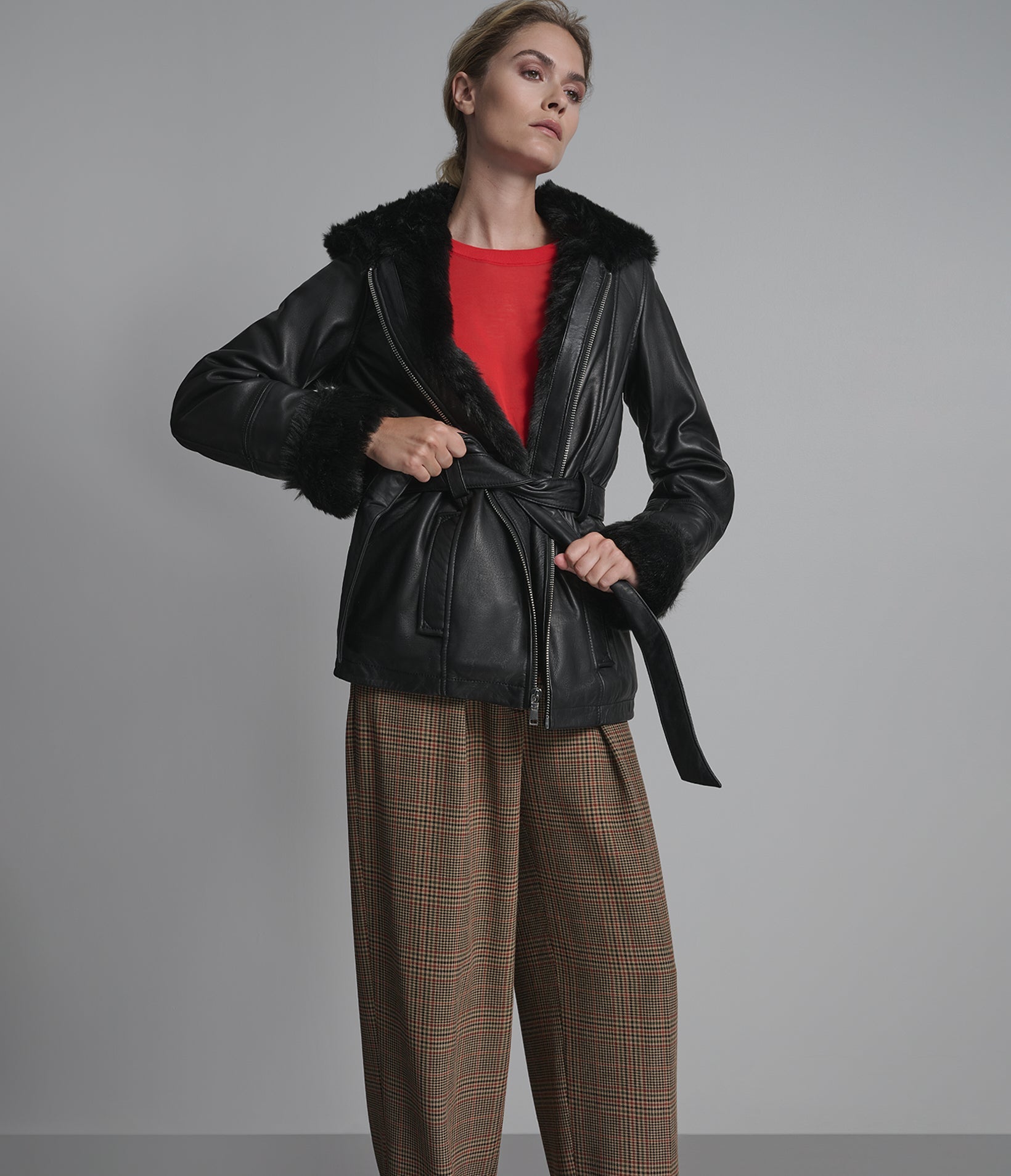 GENEVIEVE BELTED TRENCH JACKET