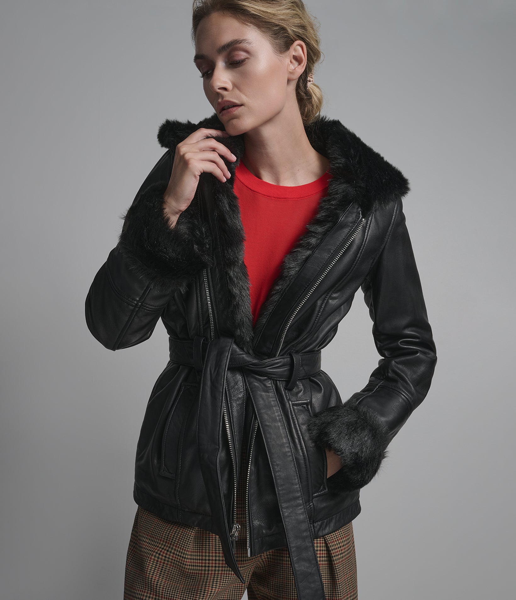 GENEVIEVE BELTED TRENCH JACKET