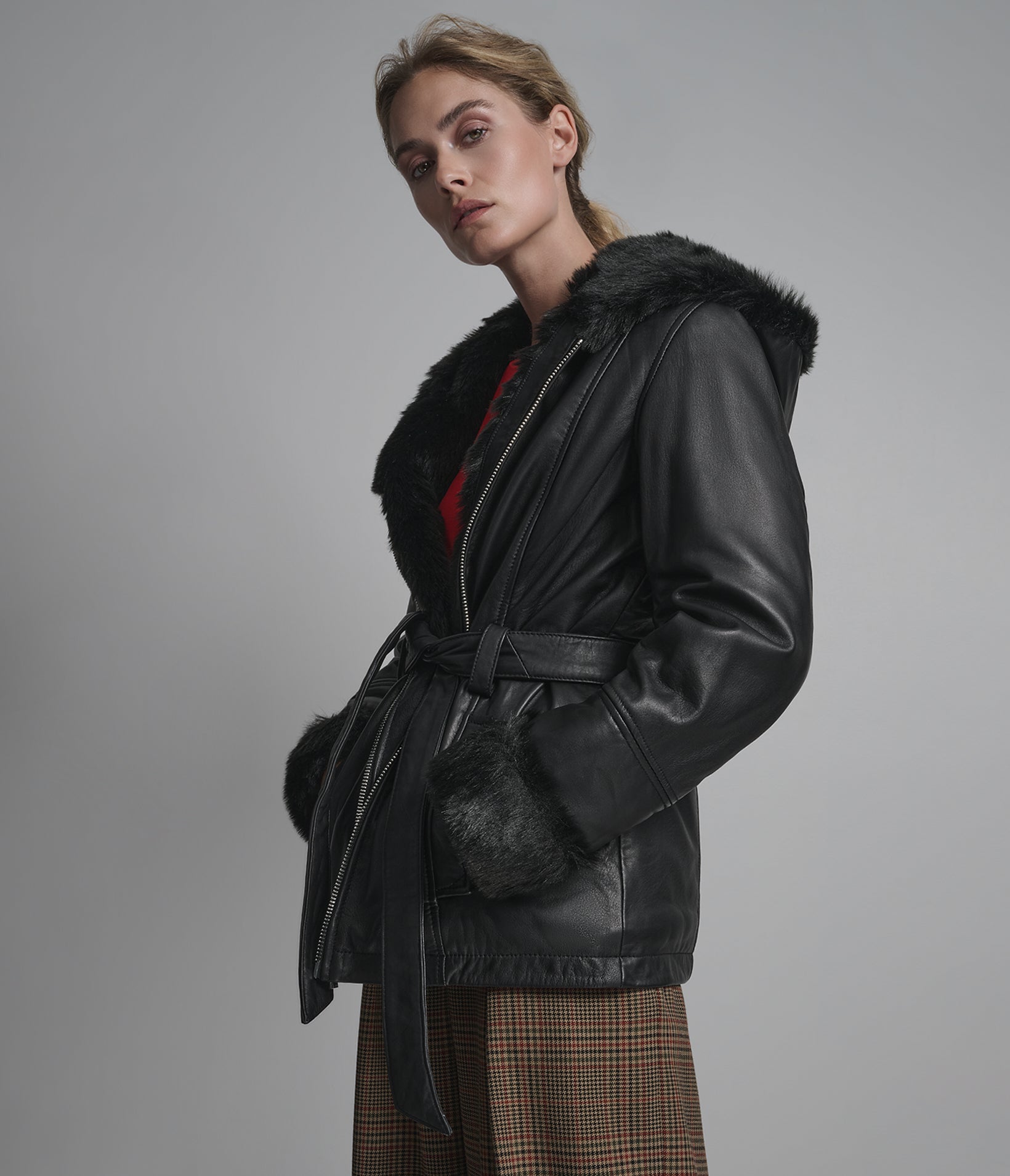 GENEVIEVE BELTED TRENCH JACKET