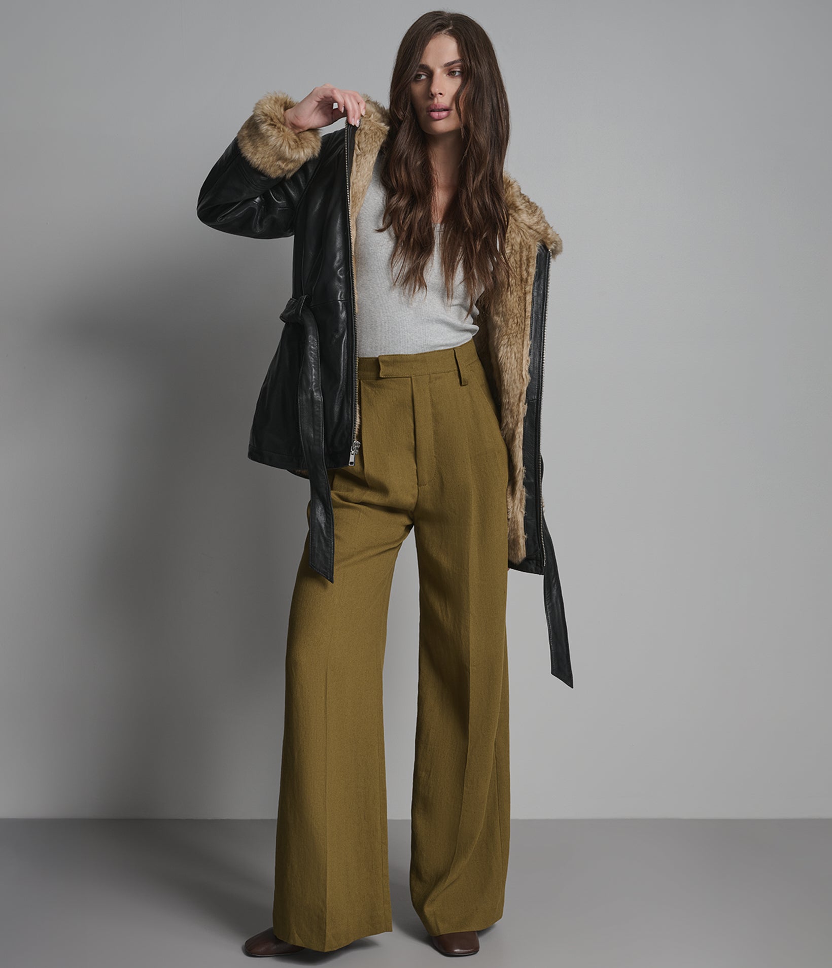 GENEVIEVE BELTED TRENCH JACKET