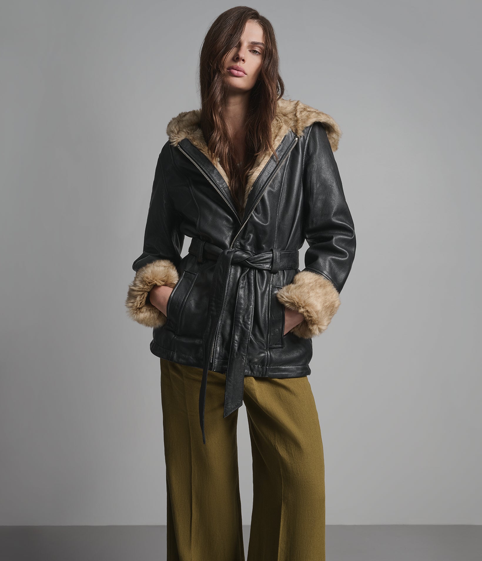 GENEVIEVE BELTED TRENCH JACKET