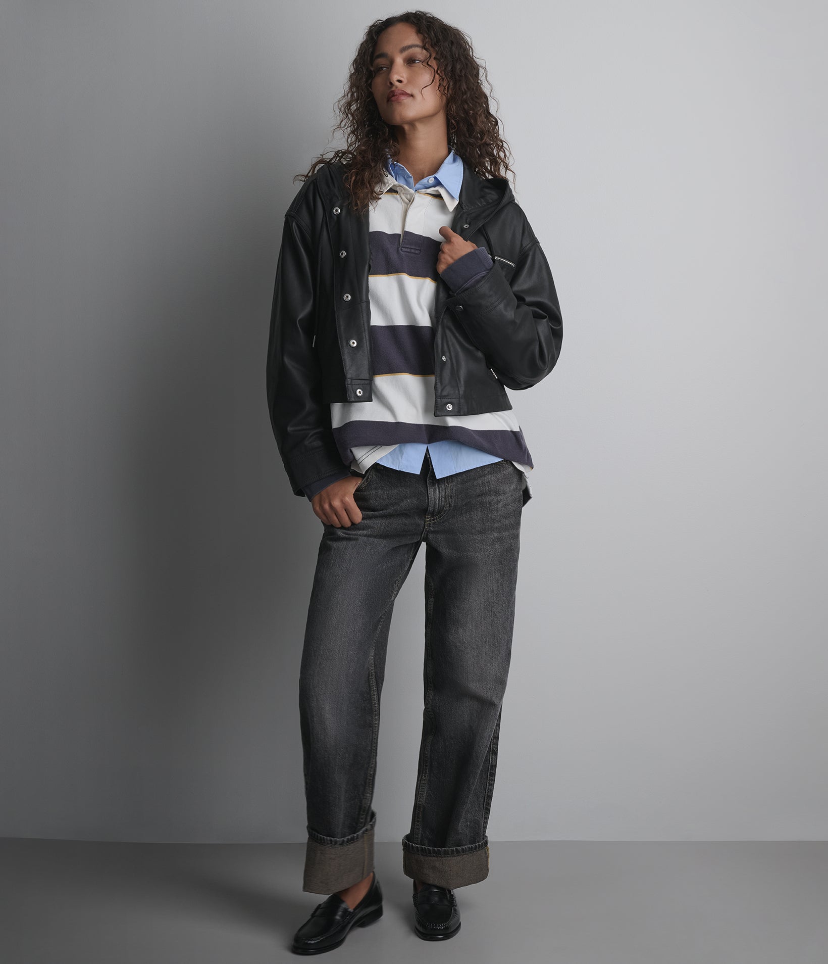 Belle Cropped Lightweight Hooded Jacket