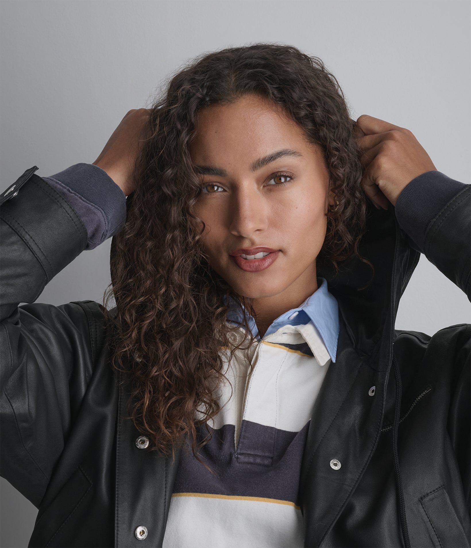 Belle Cropped Lightweight Hooded Jacket