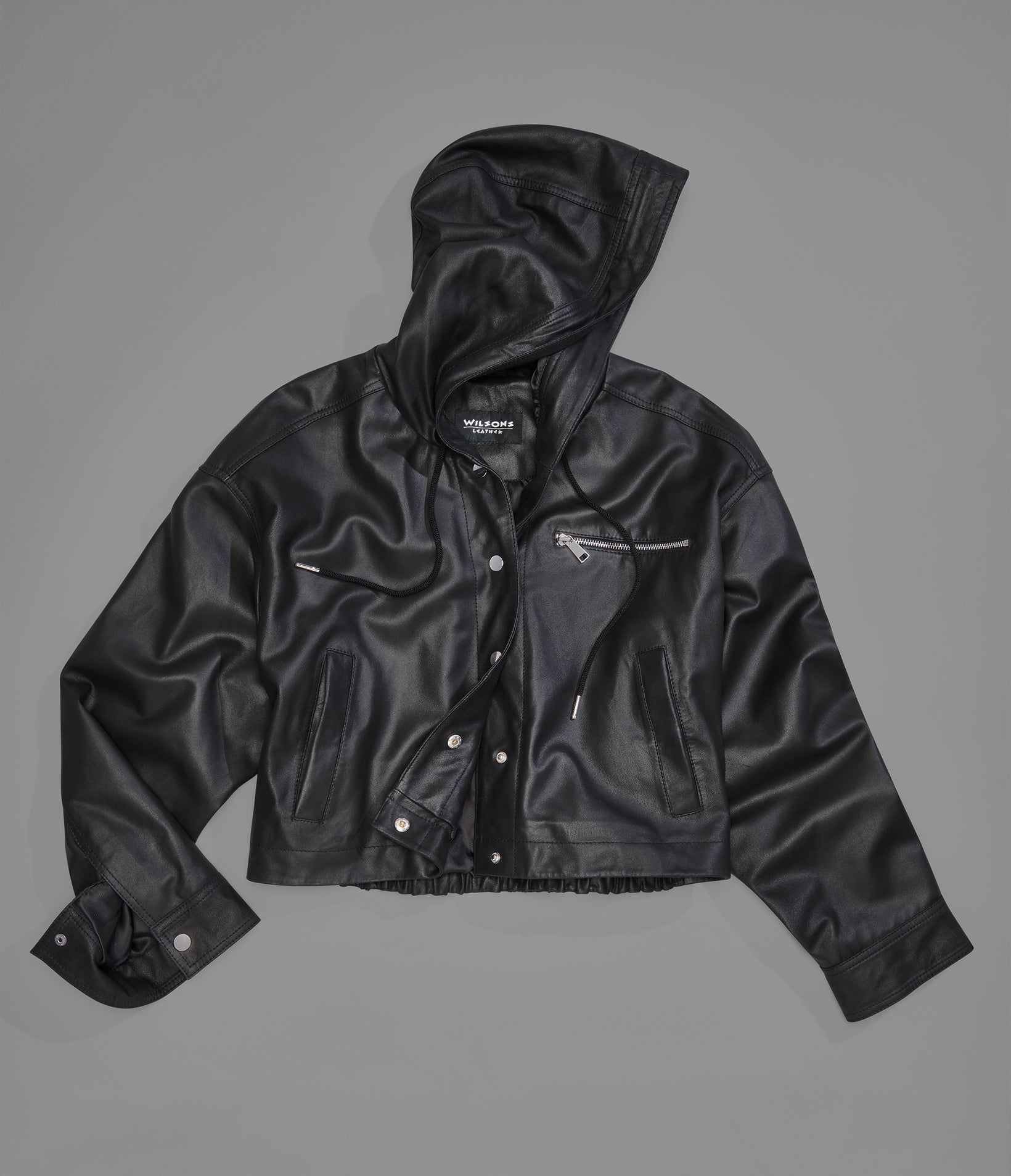 Belle Cropped Lightweight Hooded Jacket