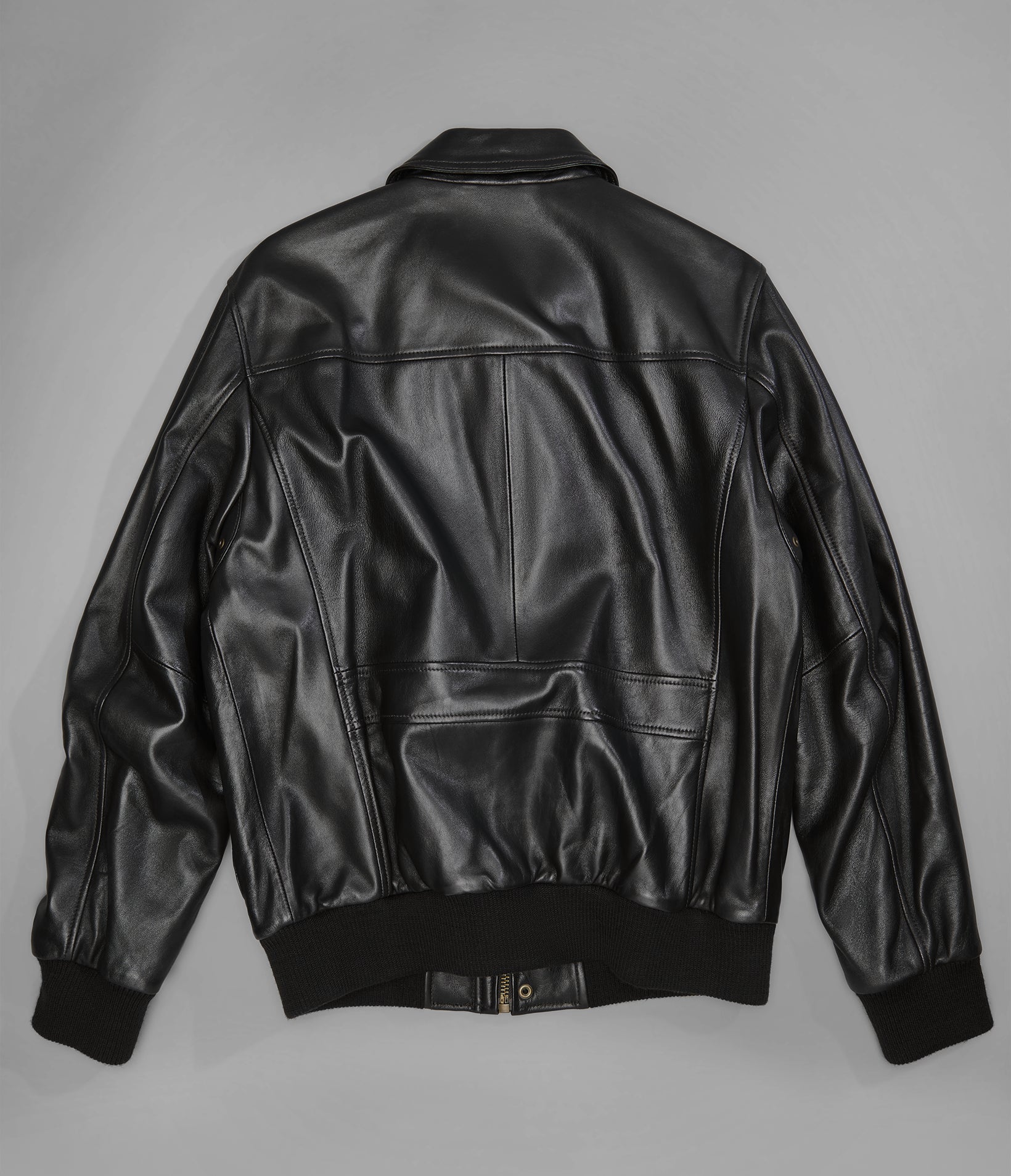 Chris Leather Bomber Jacket