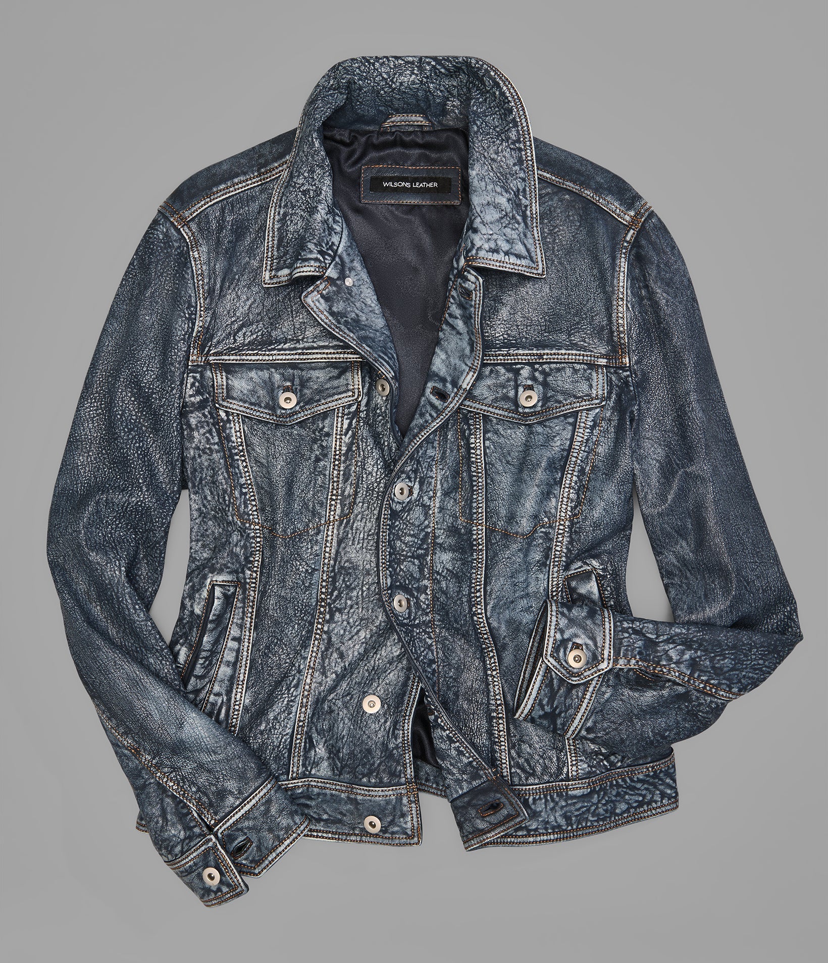 CHASE LEATHER DENIM JACKET