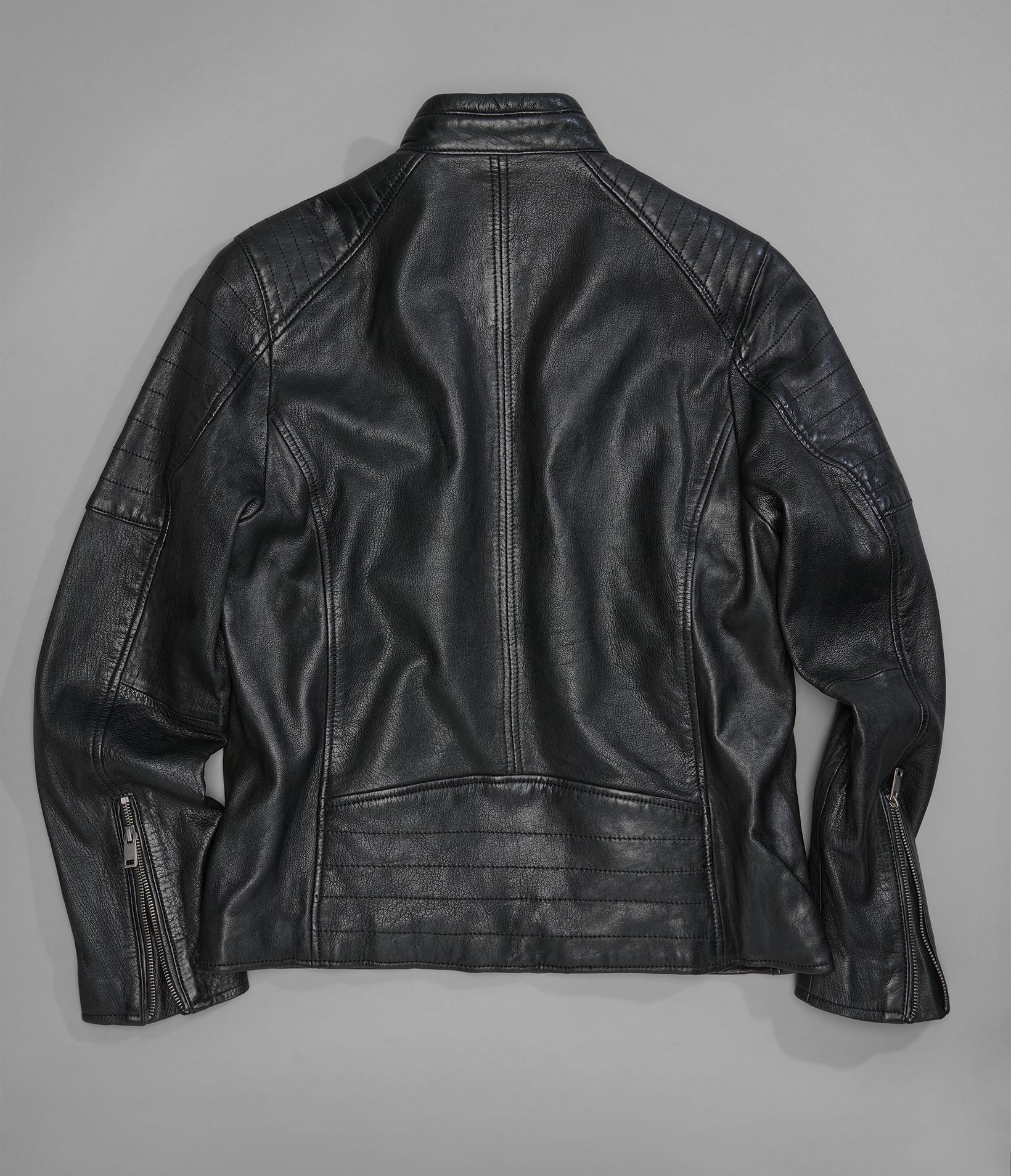 LANCE COLLARLESS MOTO JACKET