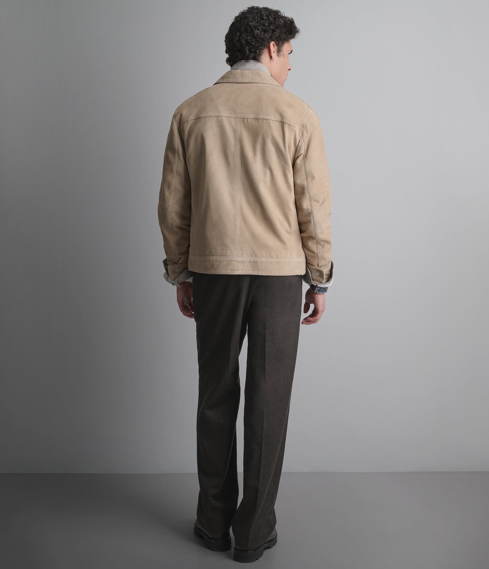 Banks Suede Zip Shirt Jacket