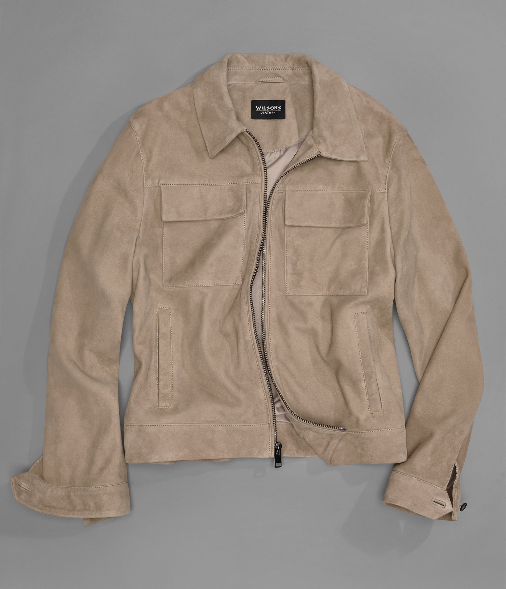 Banks Suede Zip Shirt Jacket