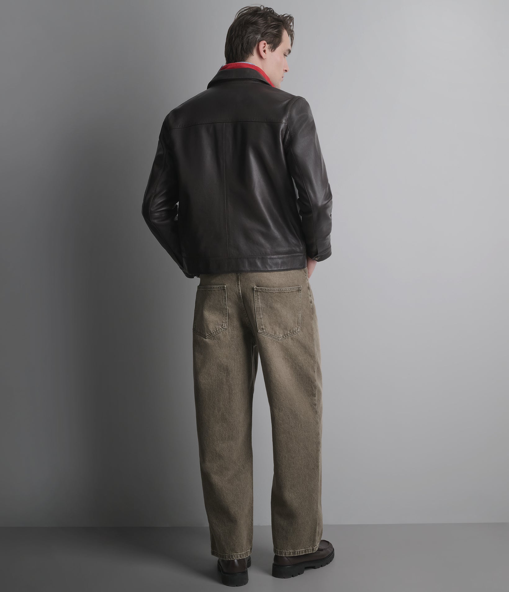 Emerson Leather Zip Shirt Jacket