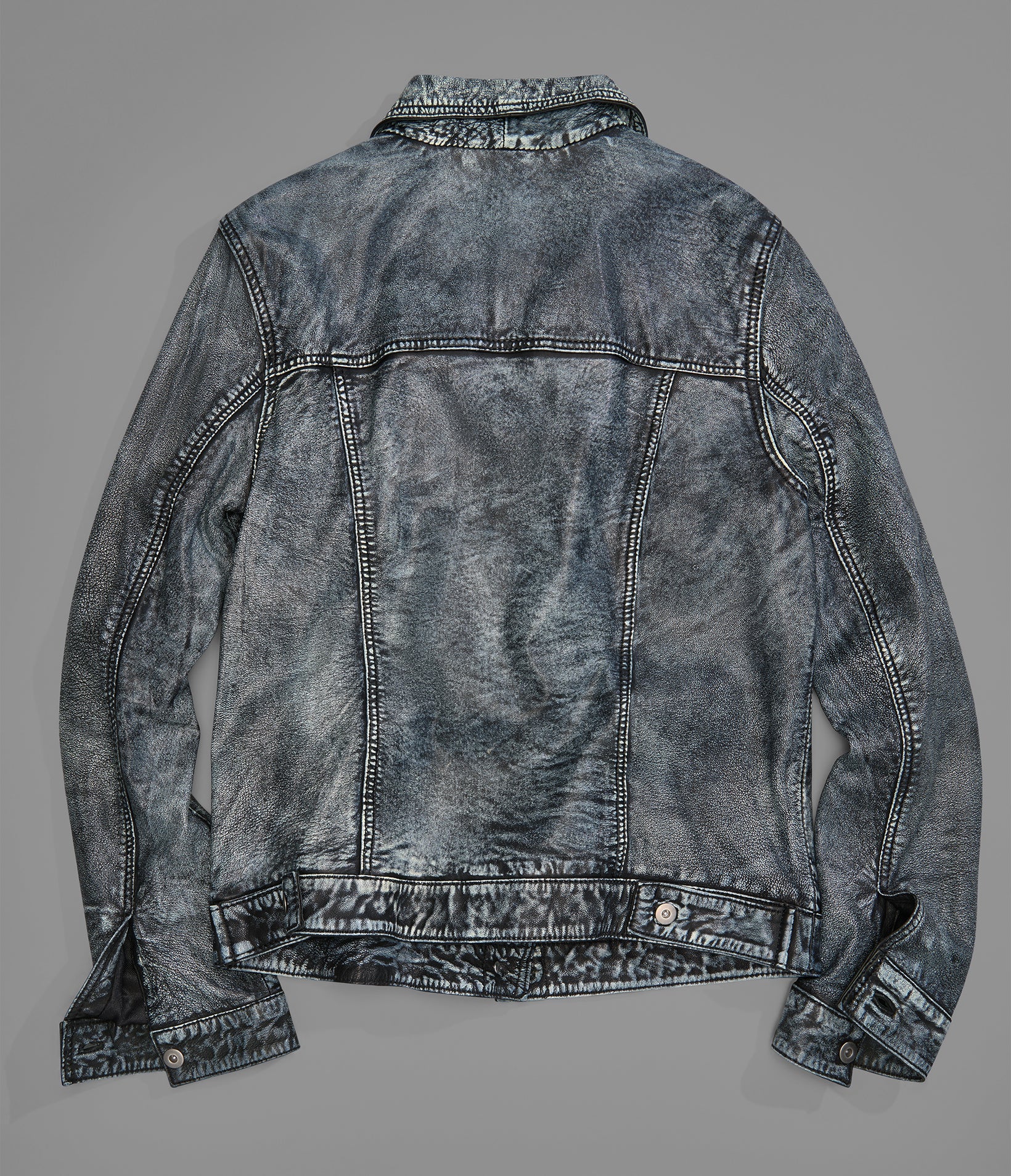 ADDISON LEATHER DENIM JACKET