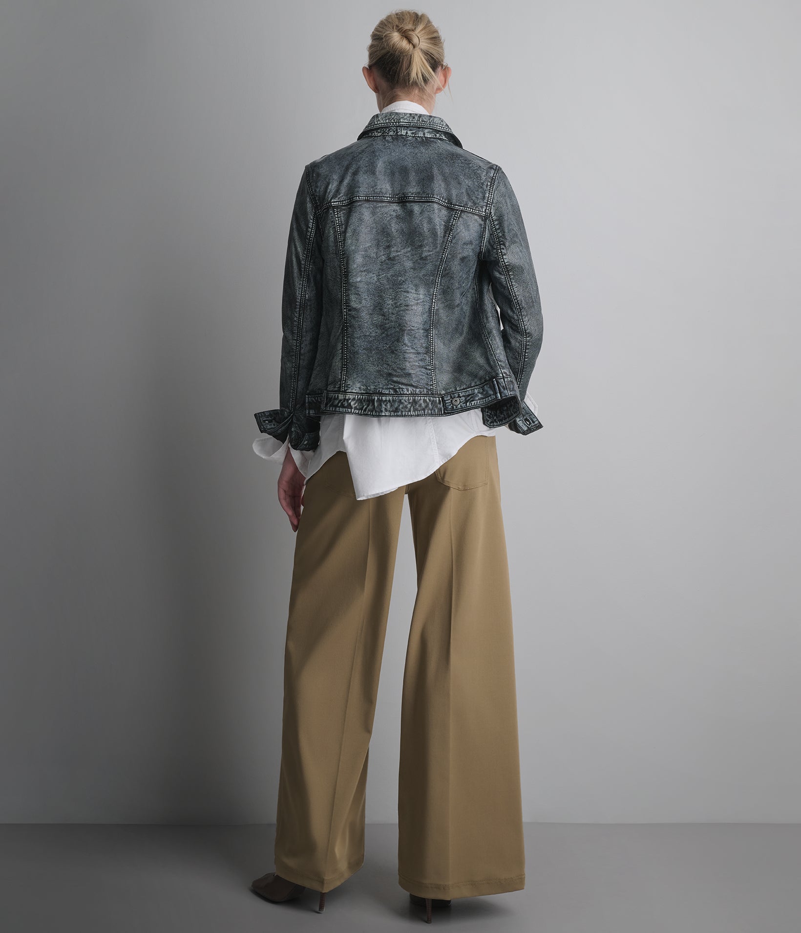 ADDISON LEATHER DENIM JACKET