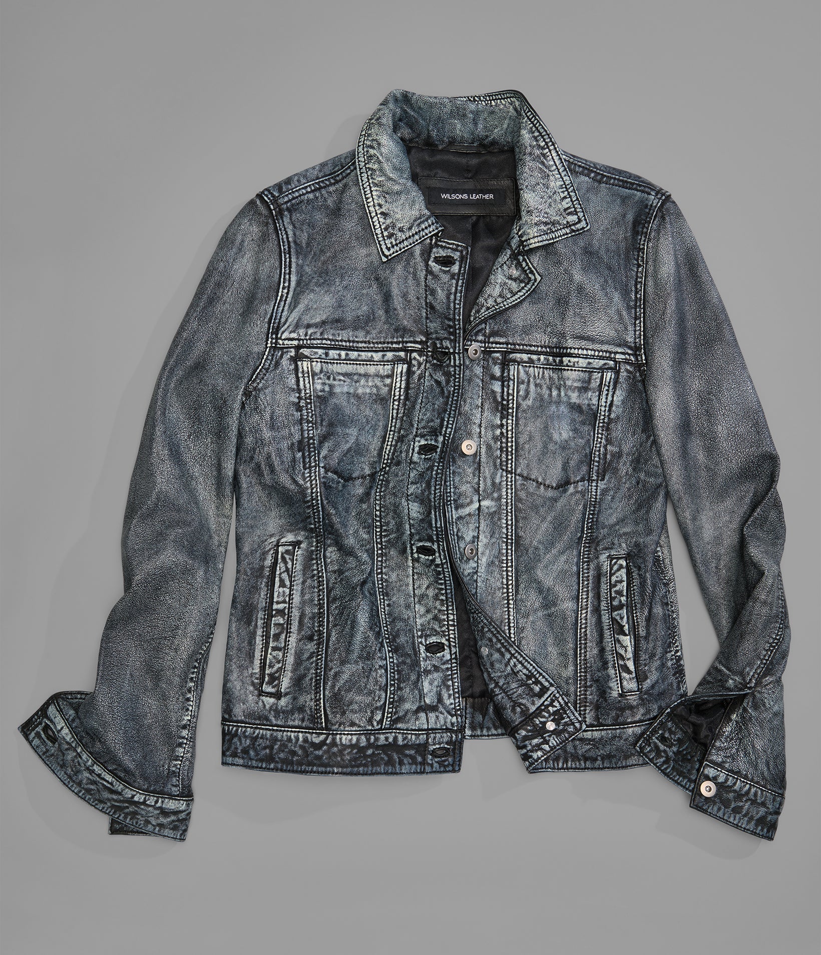 ADDISON LEATHER DENIM JACKET