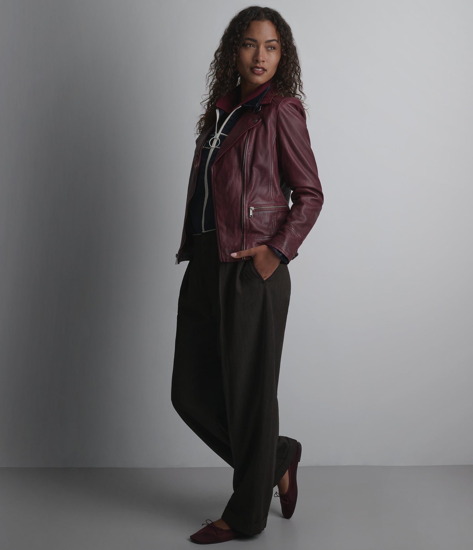 Marissa Asymmetric Moto Jacket