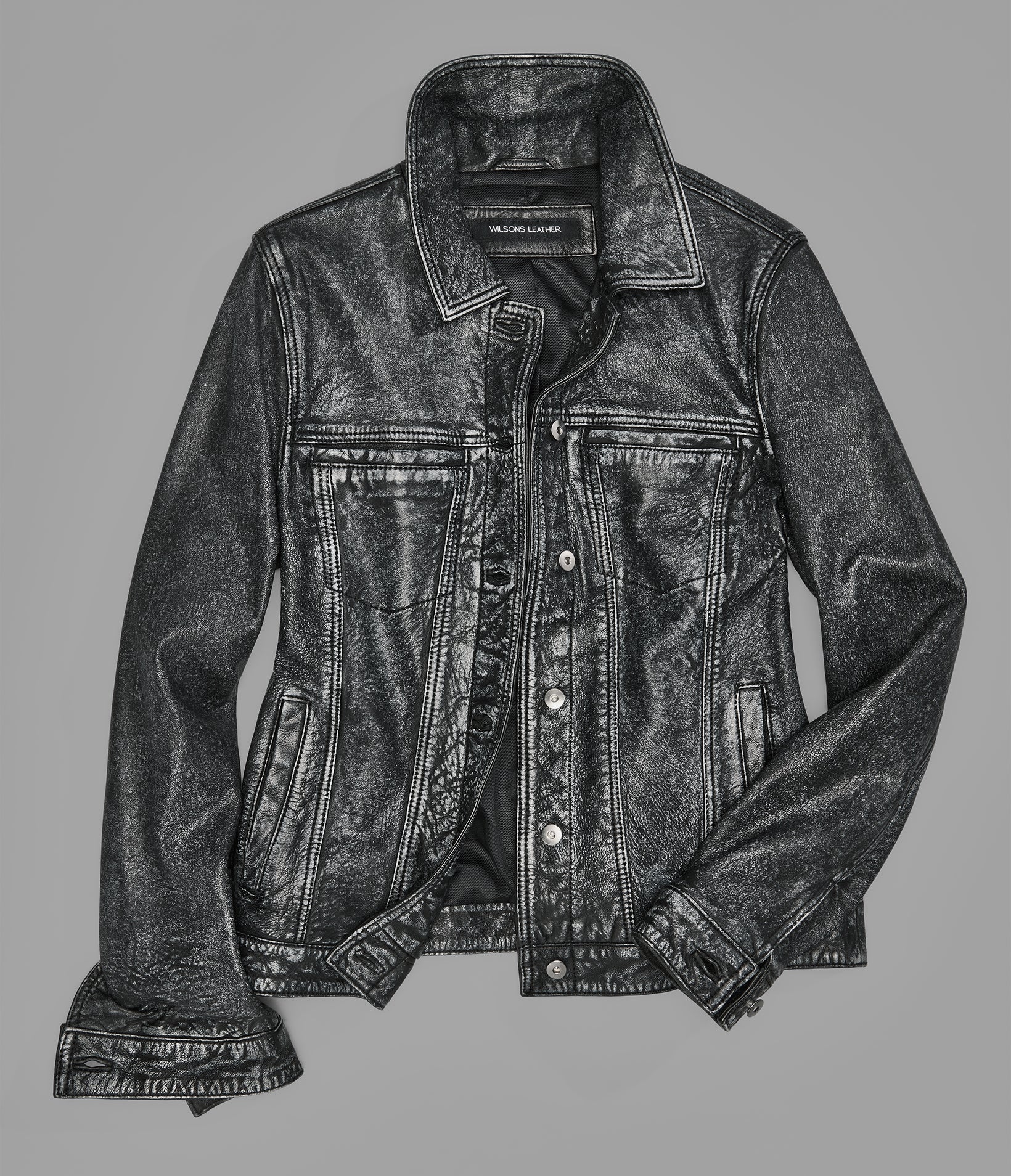 ADDISON LEATHER DENIM JACKET
