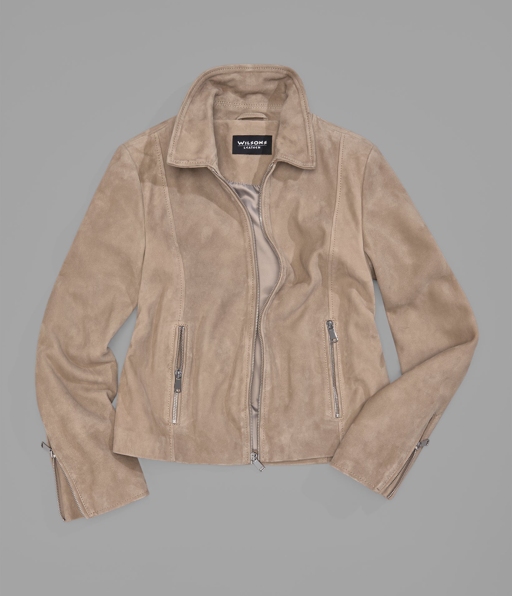 Monty Shirt Collar Zip Jacket