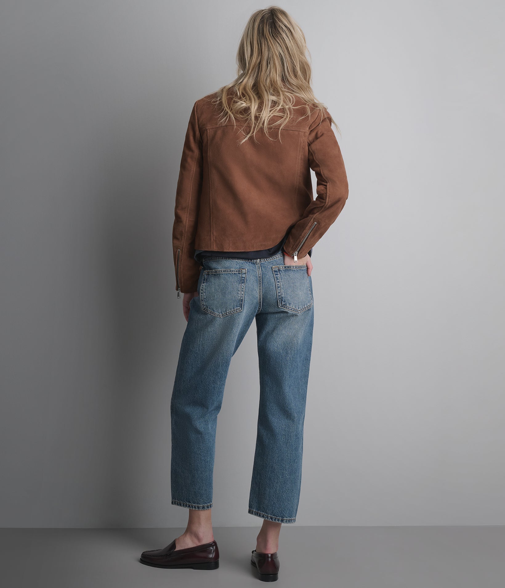 Monty Shirt Collar Zip Jacket