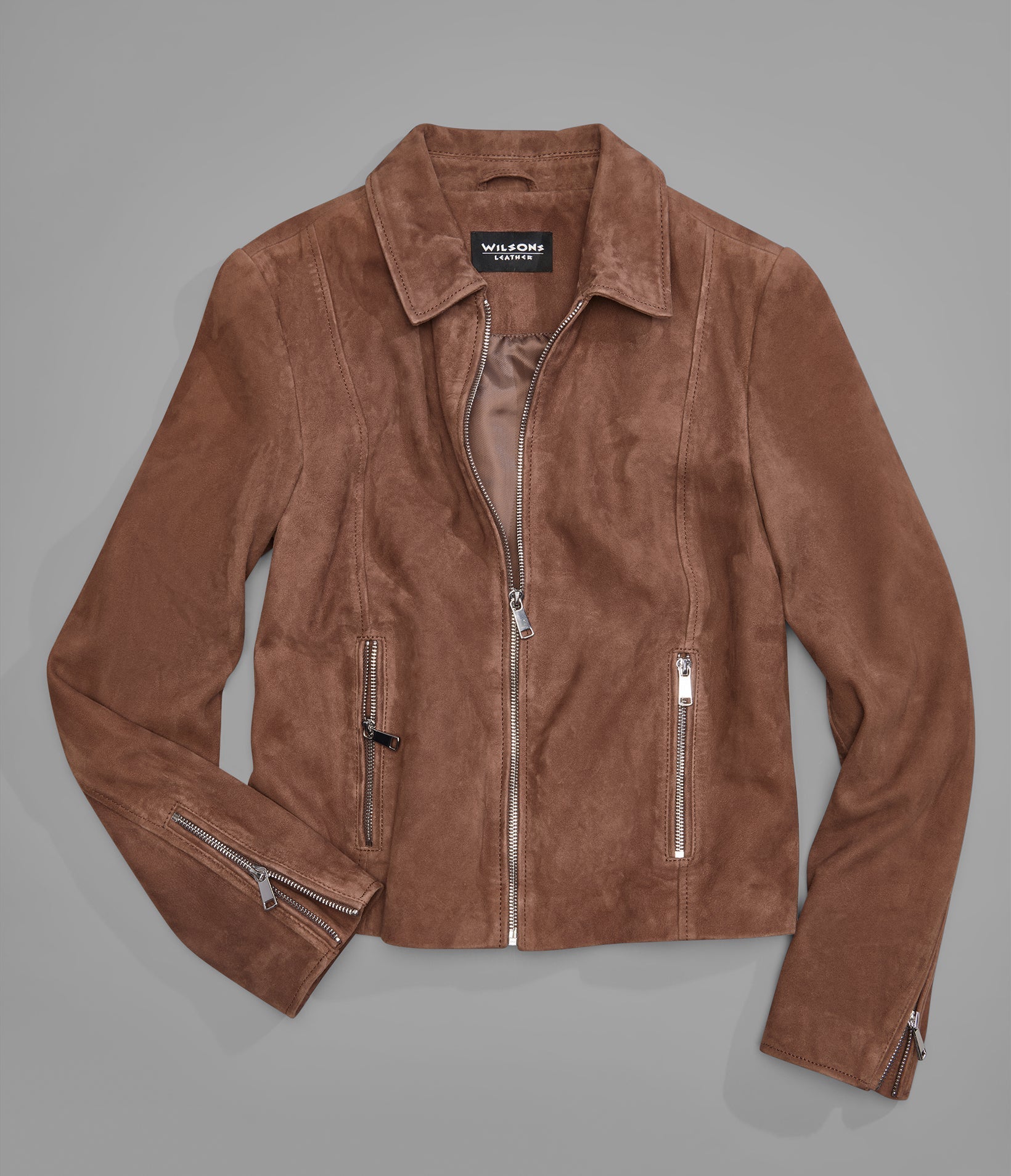 Monty Shirt Collar Zip Jacket
