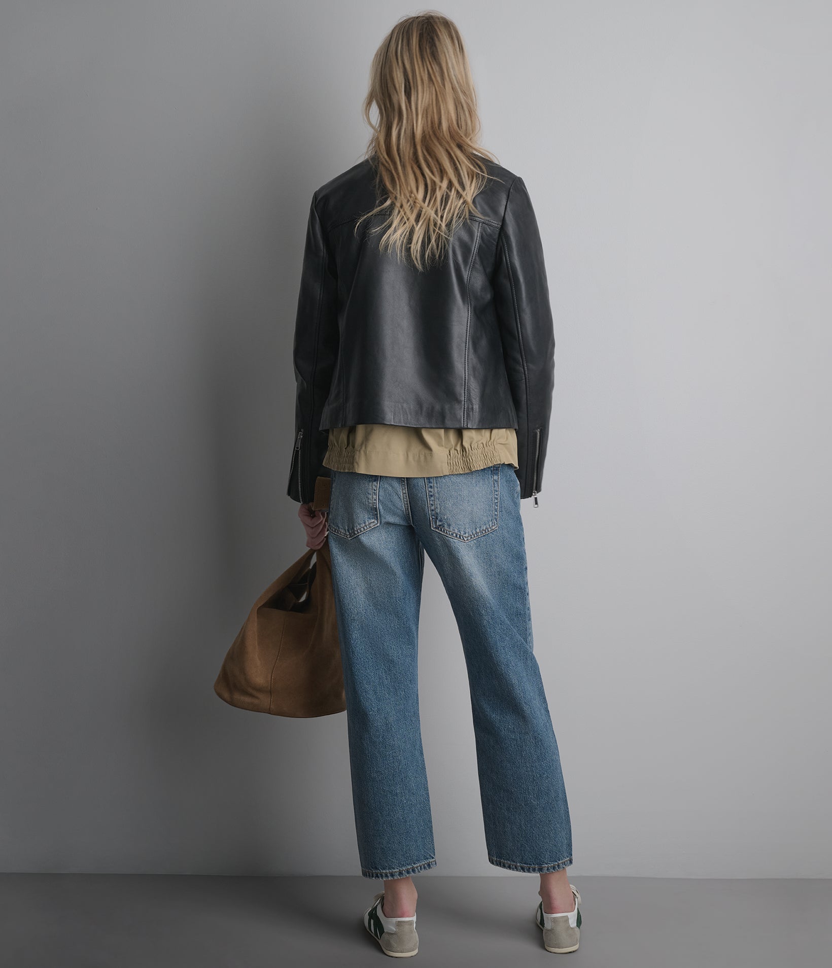 Justine Shirt Collar Zip Jacket