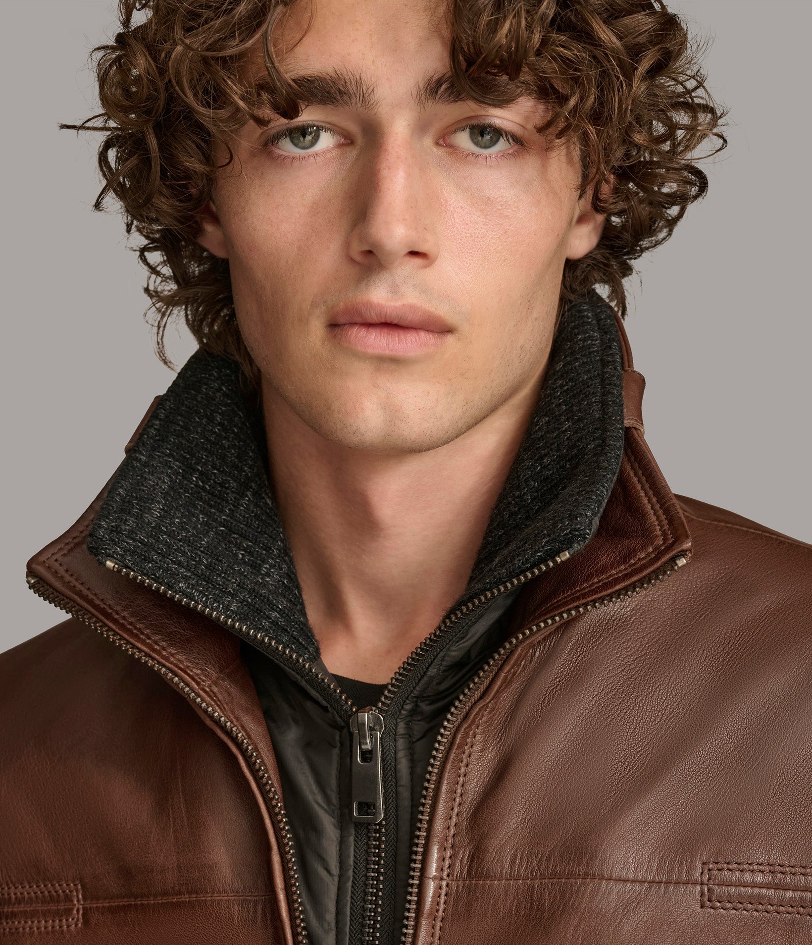 Jett Leather Jacket with Removable Hood