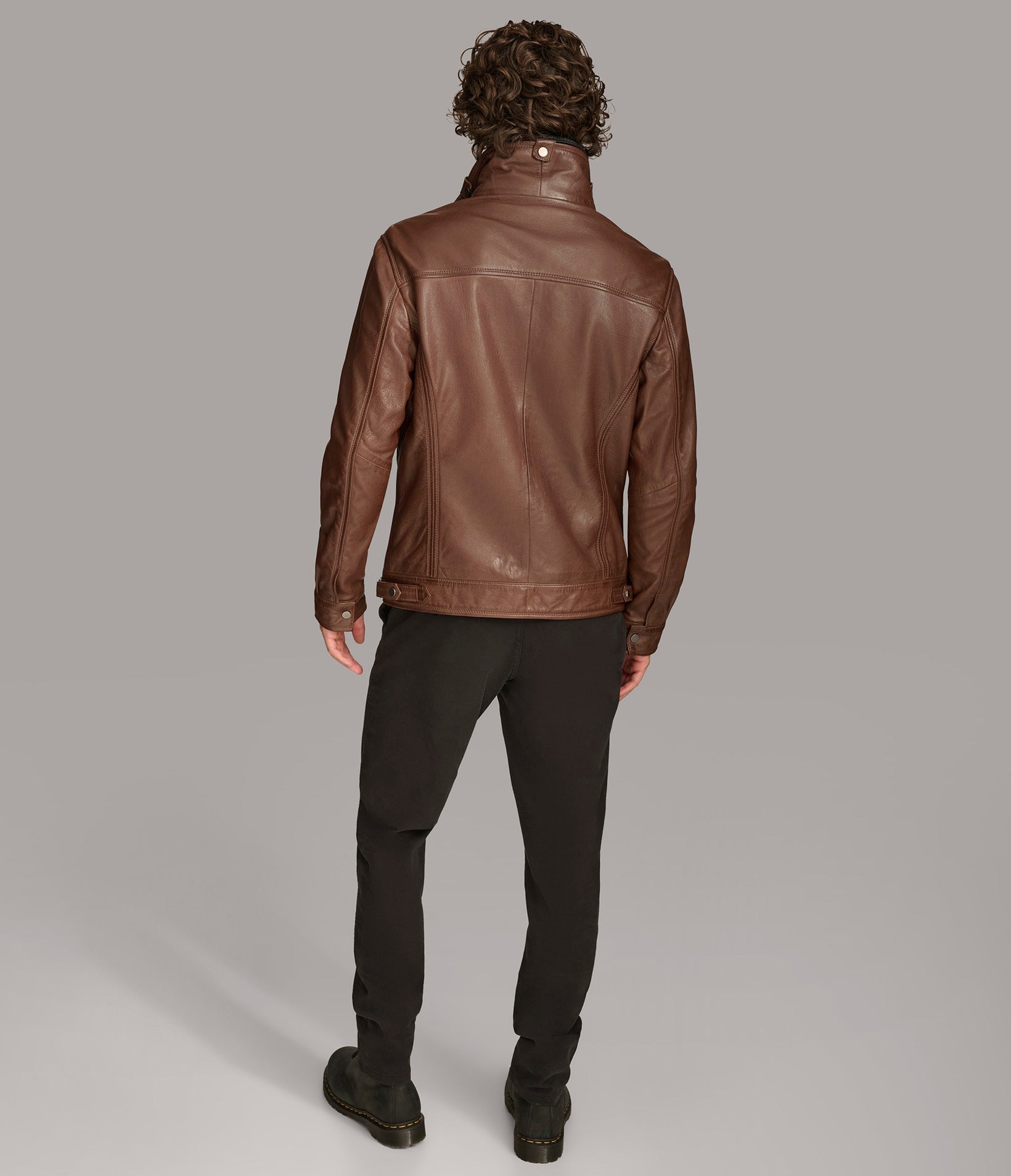 Jett Leather Jacket with Removable Hood