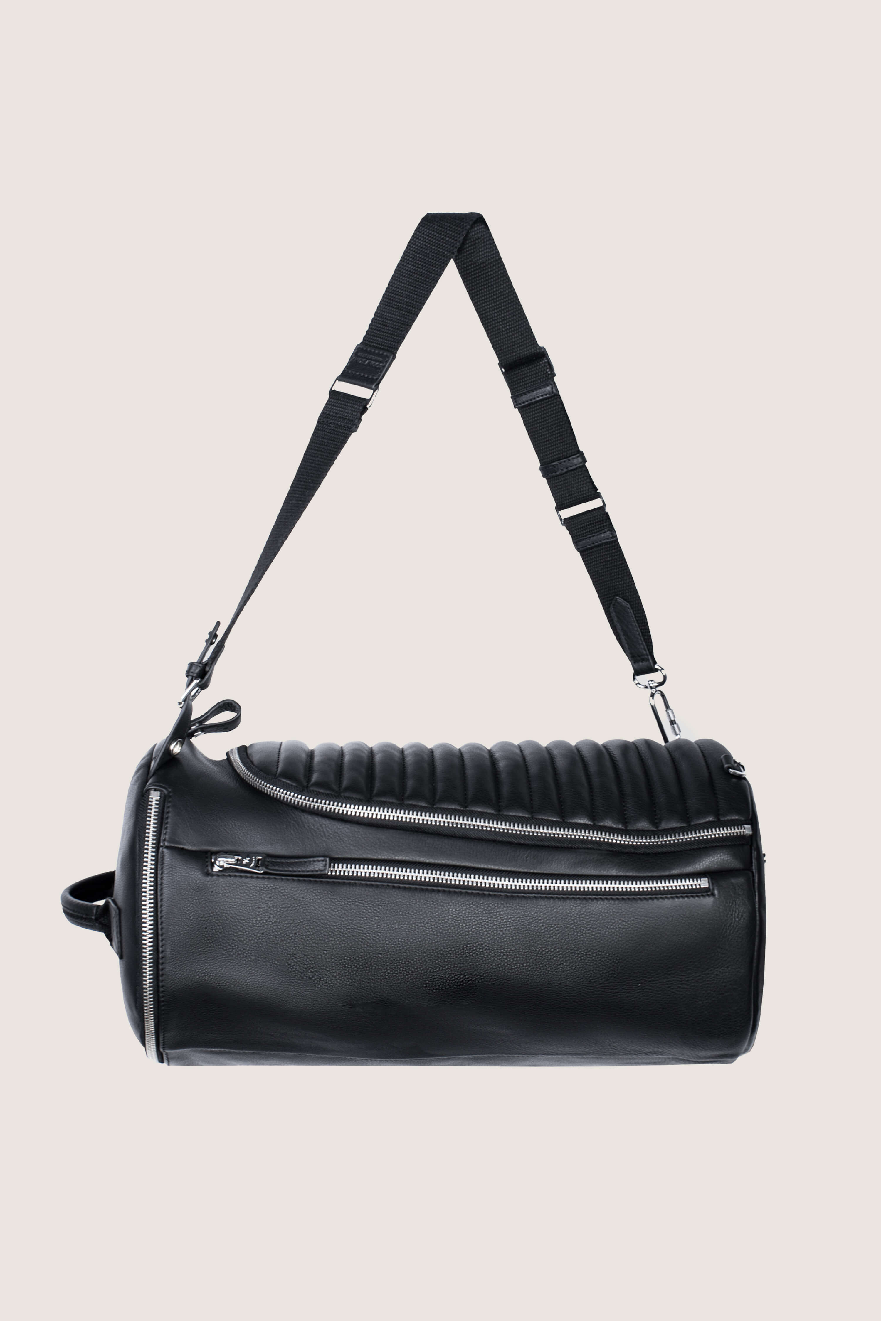 Leather Barrel Bag (Woman)