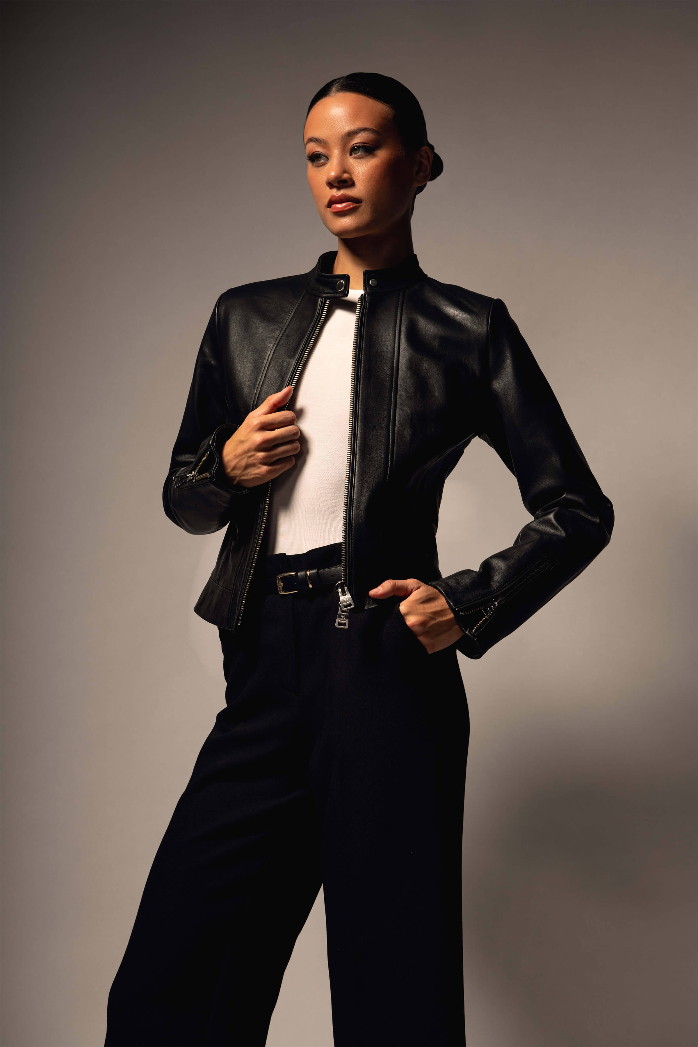 Moto Racer Leather Jacket