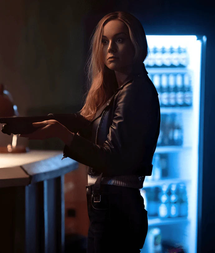 Fast X 2023 Brie Larson Black Leather Jacket (Inspired Style)