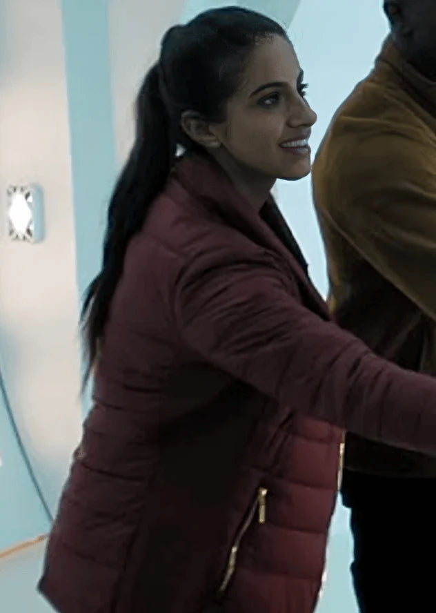 Doctor Who Mandip Gill Maroon Jacket (Inspired Style)
