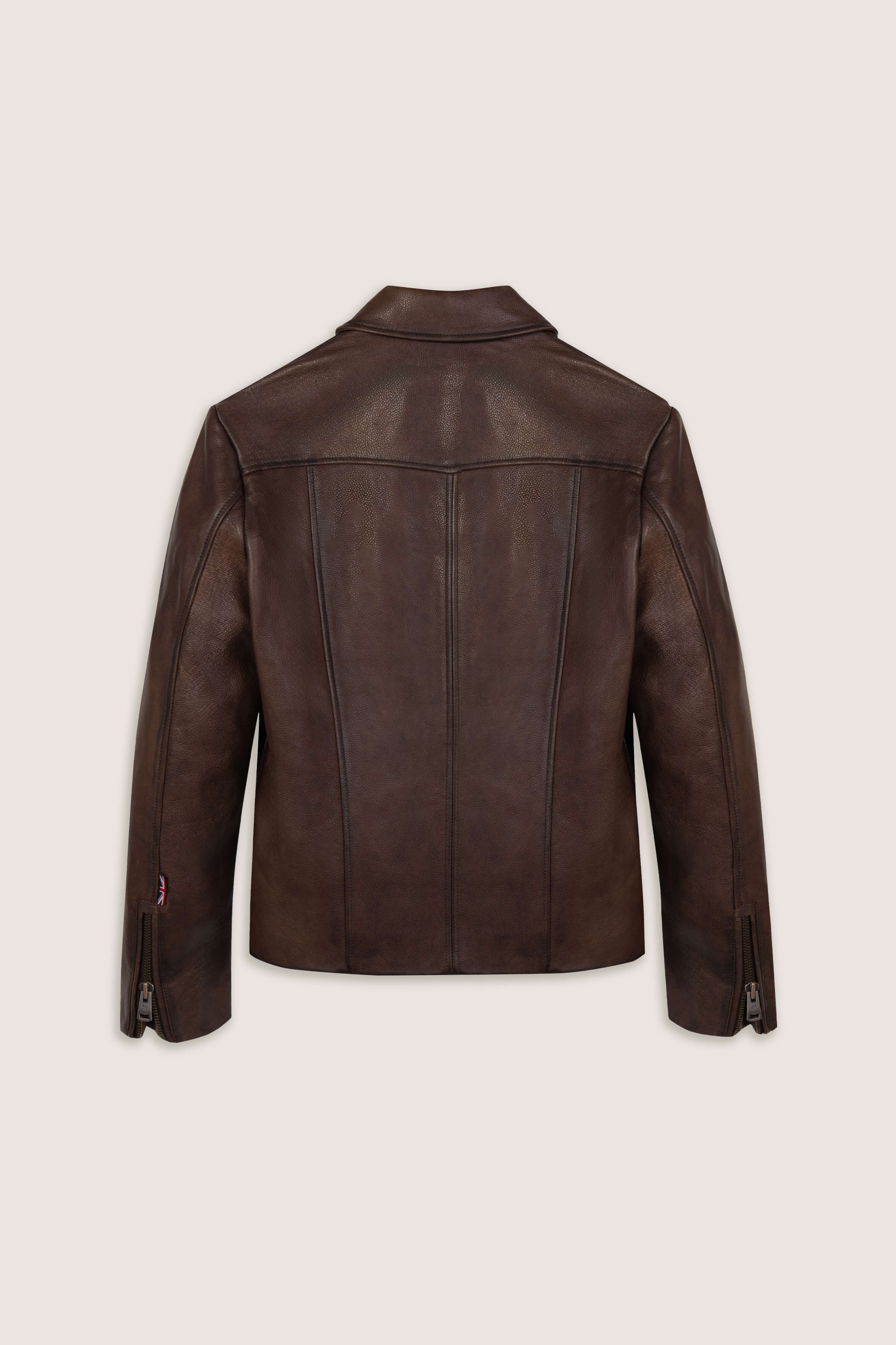 Hendrix: Vintage Brown Leather Jacket (Woman)