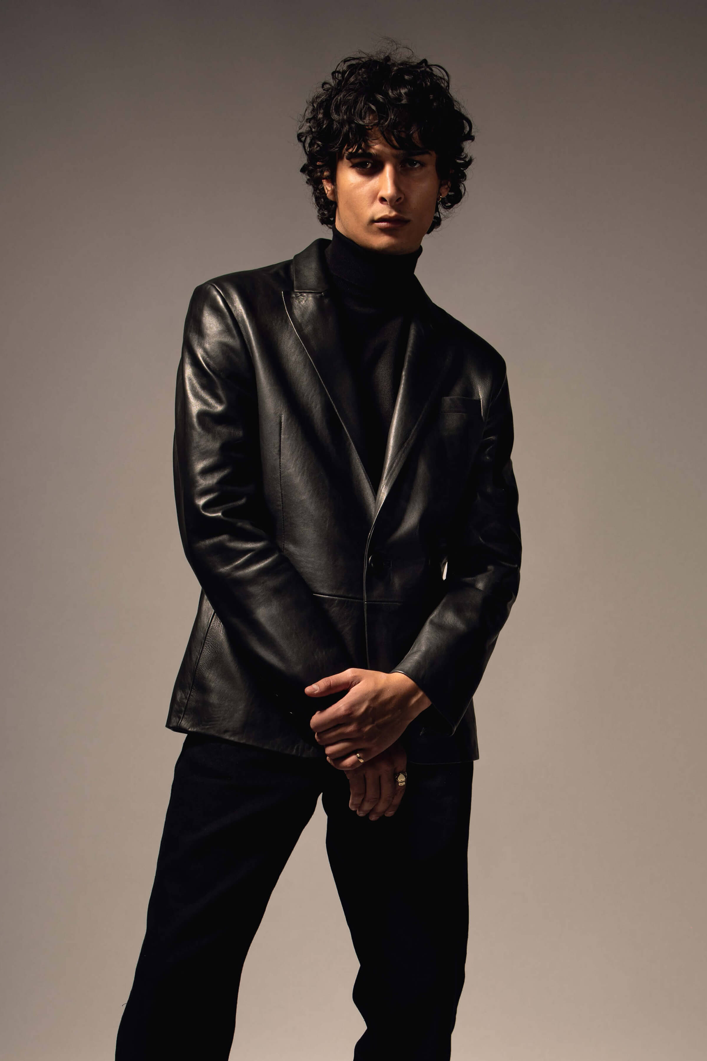 Leather Blazer Tall